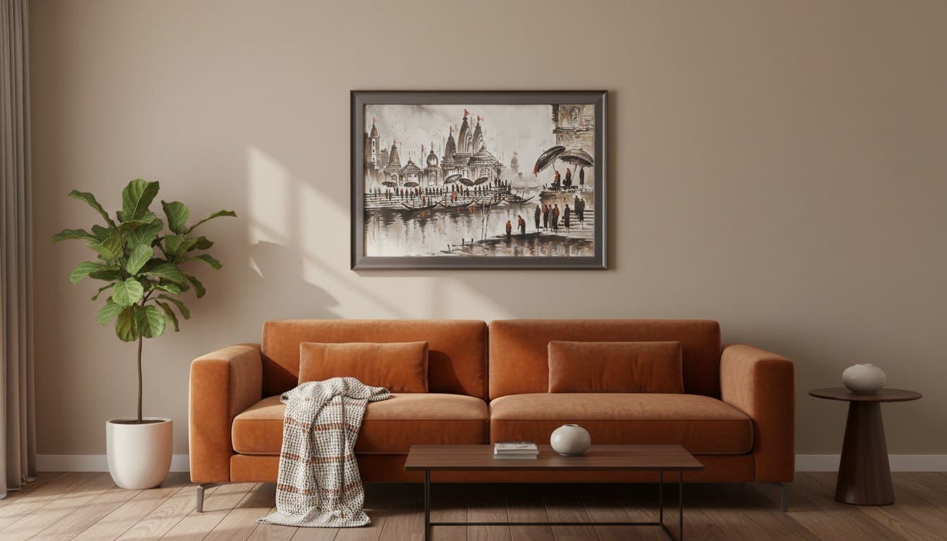 Ganges River Scene Artwork