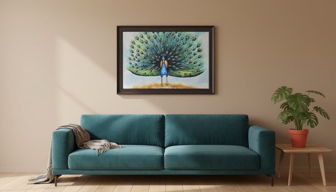 Peacock's Fan Canvas