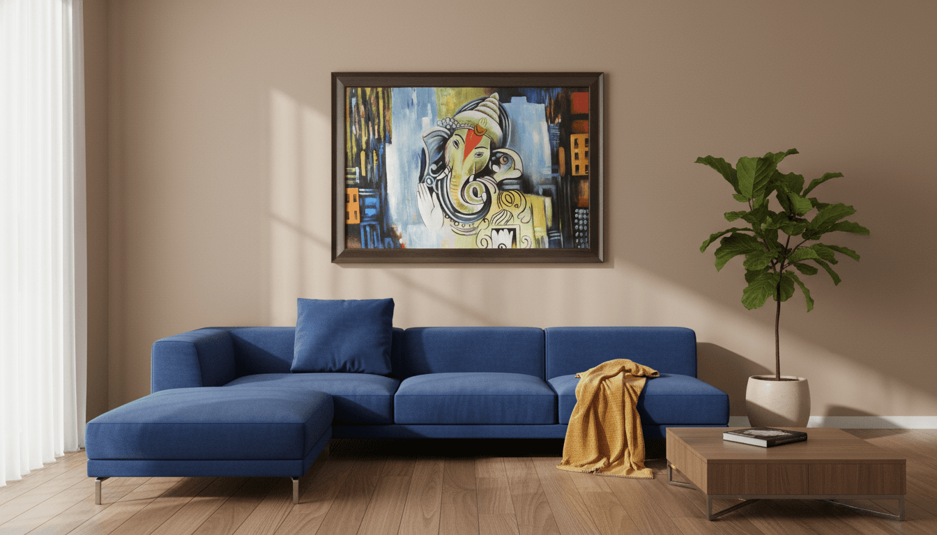 Ganesha Abstract Painting