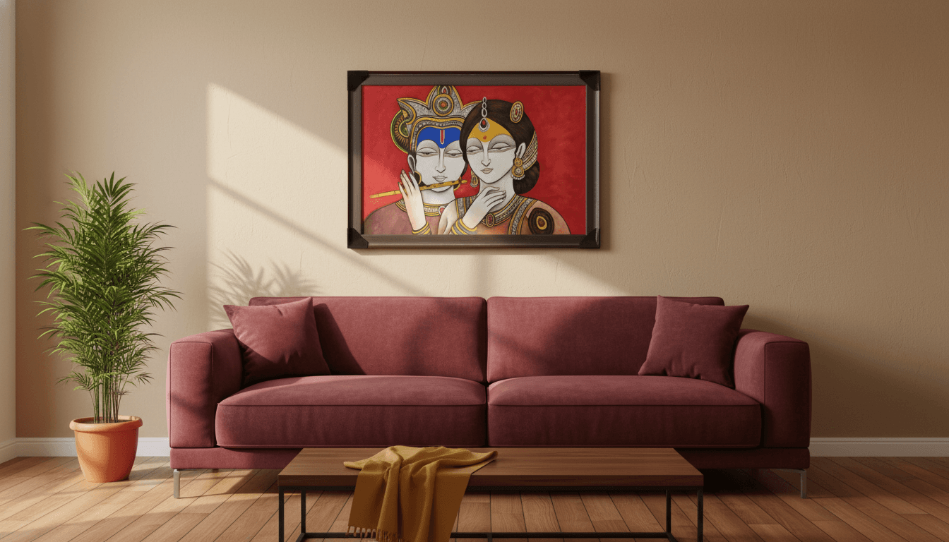 Divine Indian Couple Painting