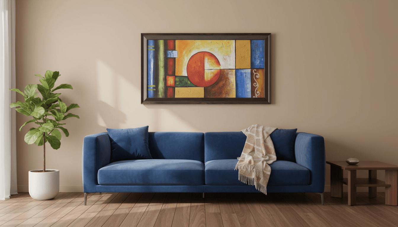Abstract Geometric Canvas Art