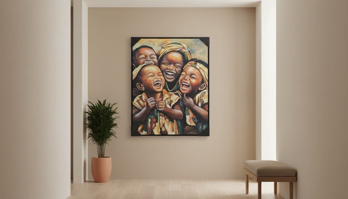 Joyful African Children Artwork
