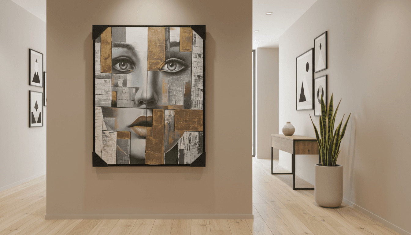 Abstract Face Wall Art